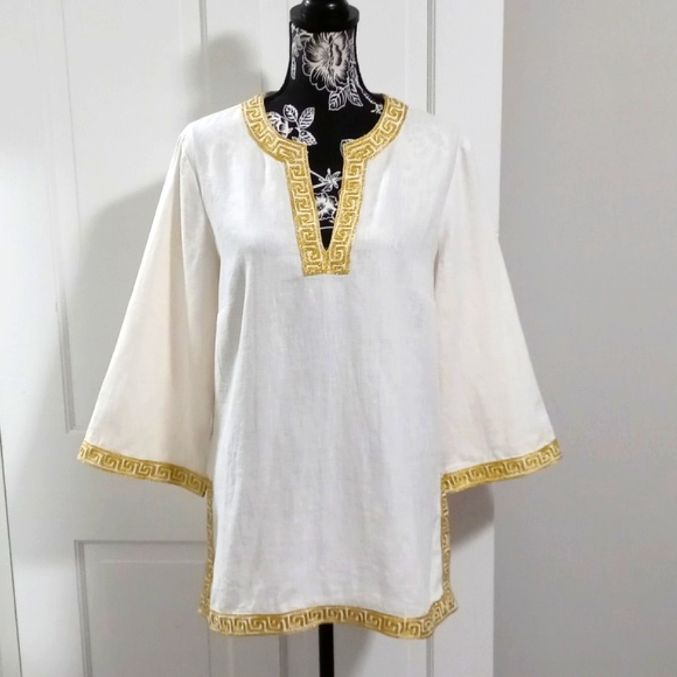 Very Rare Lilly Pulitzer  Bellini Linen Tunic CoverUp